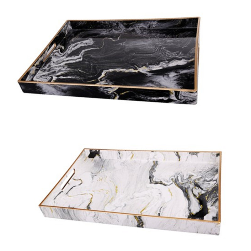 Mercer41 Bernabe Plastic / Acrylic Tray Set of 2 & Reviews Wayfair